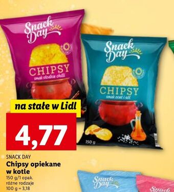 Lidl Chipsy sól i ocet snack day oferta
