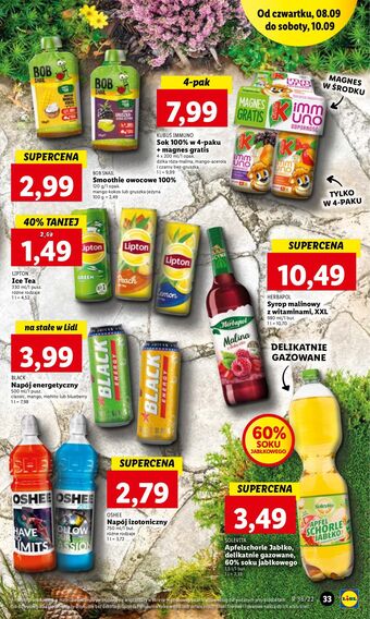 Lidl Napój izotoniczny wieloowocowy oshee oferta
