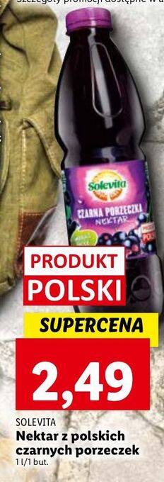 Lidl Nektar czarna porzeczka solevita oferta