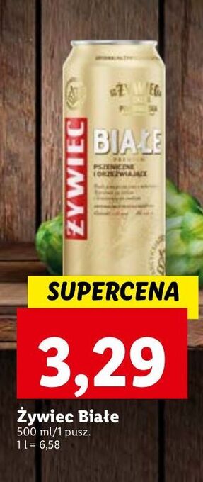 Lidl Piwo żywiec białe oferta