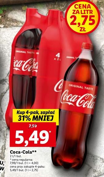 Lidl Napój coca-cola oferta