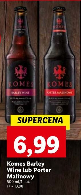 Lidl Piwo komes porter malinowy oferta