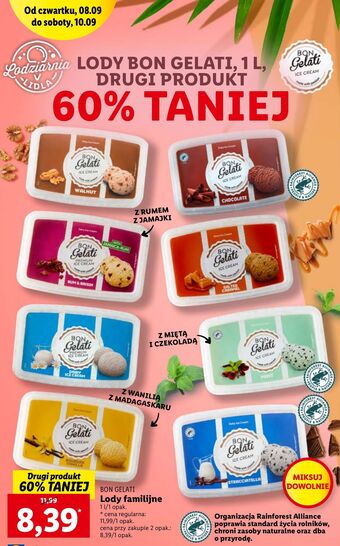 Lidl Lody czekoladowe bon gelati oferta
