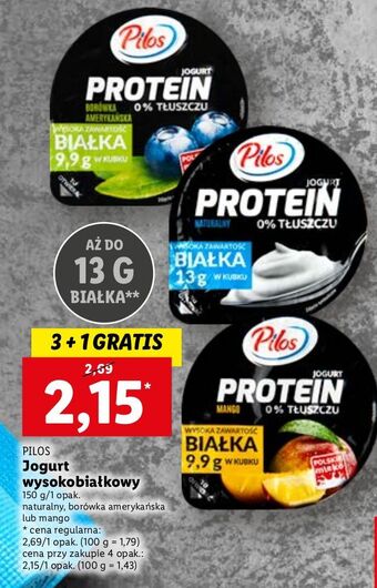 Lidl Jogurt naturalny pilos protein oferta