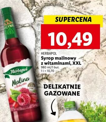 Lidl Syrop malinowy z dziką różą herbapol oferta