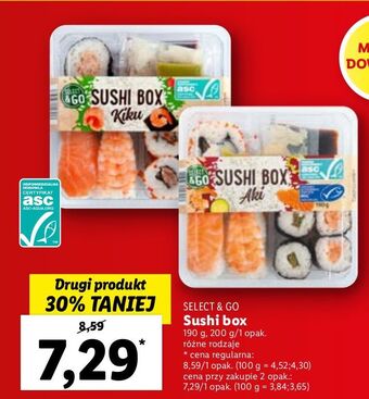 Lidl Sushi box aki select & go oferta