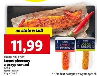 Lidl Łosoś pieczony z chilli fjord fiskursson oferta