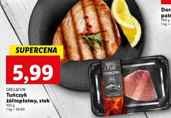 Lidl Tuńczyk żółtopłetwy stek grill and fun oferta
