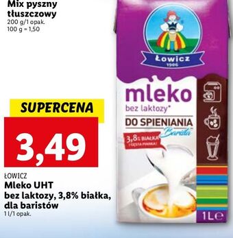 Lidl Mleko bez laktozy do spienienia łowicz 1906 łowickie oferta