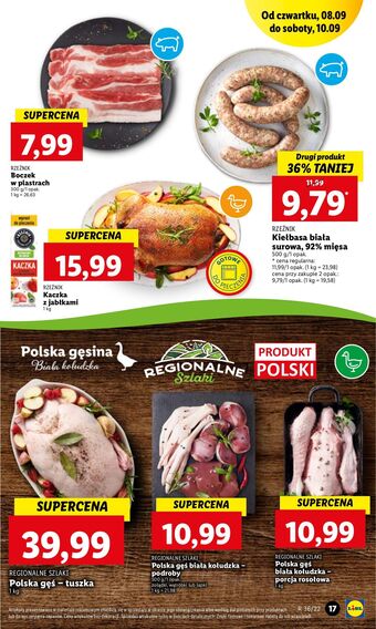 Lidl Kaczka faszerowana jabłkami rzeźnik szymon poleca oferta