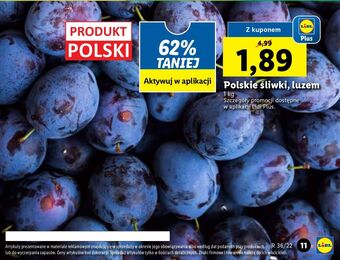 Lidl Śliwki oferta