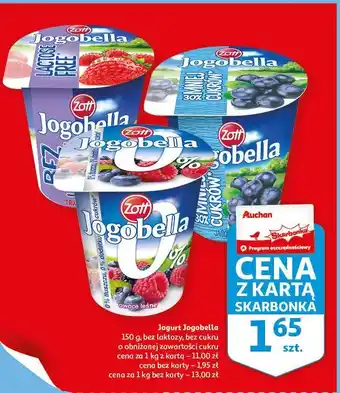 Auchan Jogurt owoce leśne bez laktozy oferta