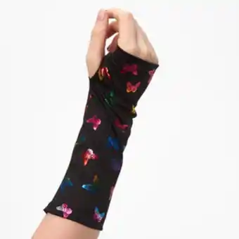 Claire's Foil butterfly black arm warmers oferta