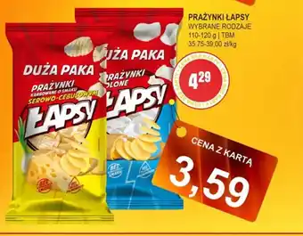 Słoneczko Prażynki Łapsy 110-120 g oferta