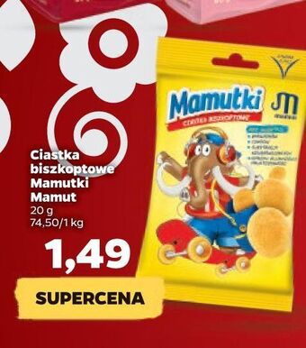 Netto Ciastka biszkoptowe mamut mamutki oferta