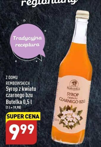 ALDI Syrop z czarnego bzu z domu rembowskich oferta