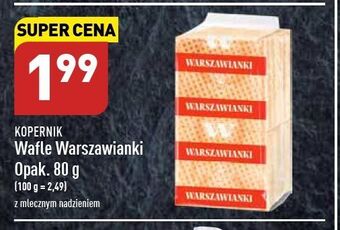 ALDI Wafle warszawianki mleczne kopernik oferta