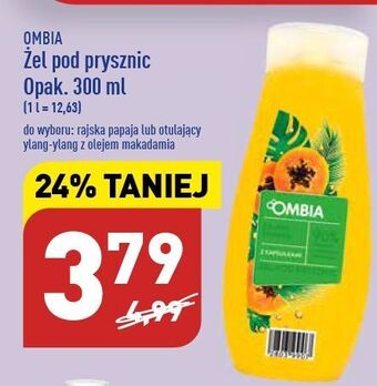 ALDI Żel pod prysznic rajska papaja ombia oferta