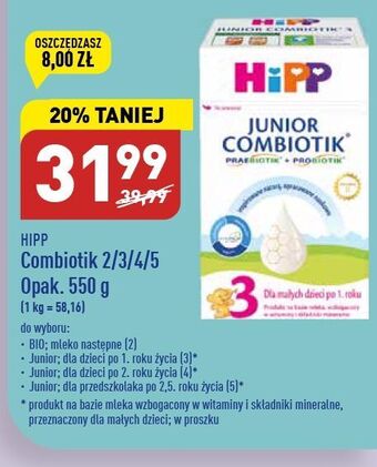 ALDI Mleko 2 hipp junior combiotik oferta