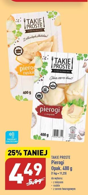 ALDI Pierogi z mięsem takie proste oferta