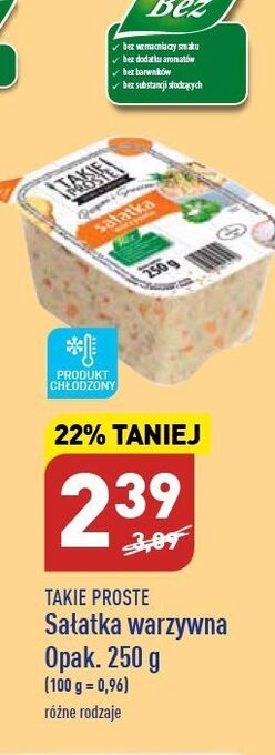 ALDI Sałatka warzywna takie proste oferta