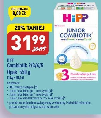 ALDI Mleko 3 hipp junior combiotik oferta