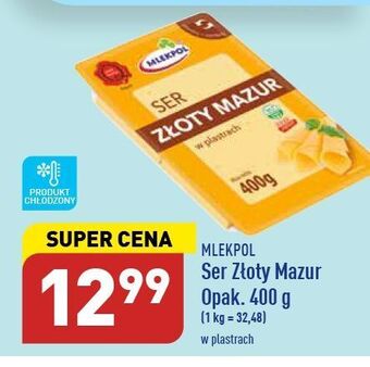 ALDI Ser złoty mazur - plastry mlekpol oferta