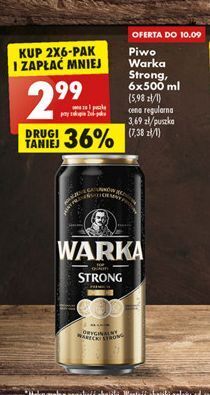 Biedronka Piwo warka strong oferta