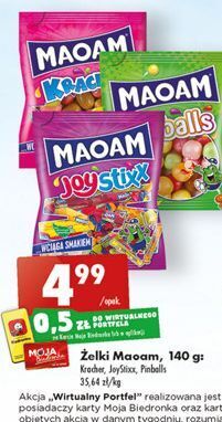Biedronka Gumy rozpuszczalne kracher haribo maoam oferta