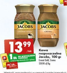 Biedronka Kawa jacobs cronat gold oferta