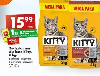 Biedronka Karma dla kota z wołowiną i warzywami kitty oferta