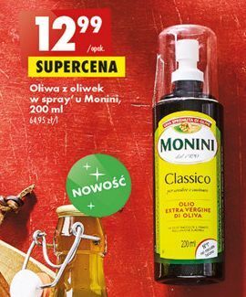Biedronka Oliwa z oliwek extra virgine spray monini classico oferta