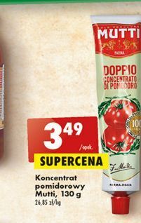 Biedronka Koncentrat pomidorowy w tubie mutti oferta