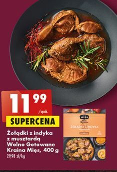 Biedronka Żołądki z indyka musztardą wolno gotowane kraina mięs oferta