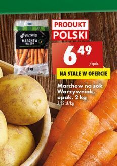 Biedronka Marchew na sok biedronka warzywniak oferta