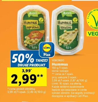 Lidl Hummus klasyczny oferta