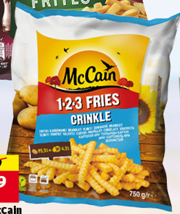 Społem Mccain 1.2.3 fries crinkle frytki karbowane 750 g oferta