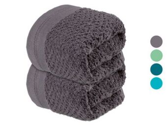 Lidl Livarno home ręczniki frotté 30 x 50 cm, 2 sztuki oferta