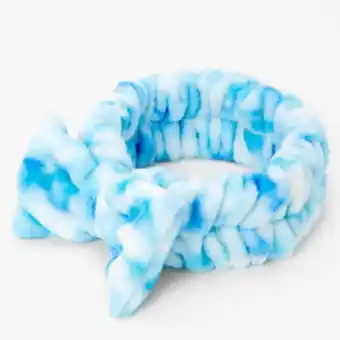 Claire's Ocean tie dye plush makeup bow headwrap oferta