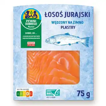 Auchan Pewni dobrego - łosoś jurajski wędzony na zimno, plastry oferta