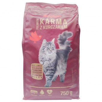 Auchan Auchan - karma premium z kurczakiem oferta