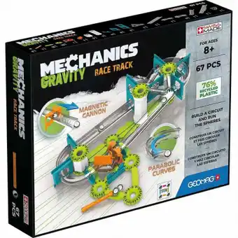 Auchan Geomag - klocki mechanics gravity race track 67 elementów g760 oferta