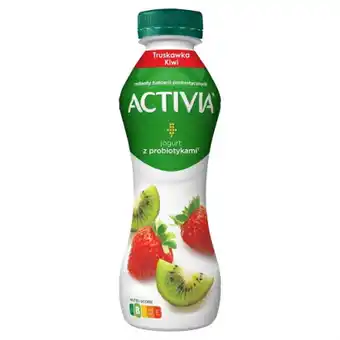 Auchan Activia - jogurt pitny o smaku truskawki i kiwi oferta