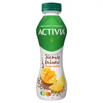 Auchan Activia - jogurt o smaku ananasa i mango z siemieniem lnianym oferta