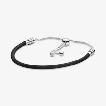 Pandora Bransoletka ściągana ze skóry pandora moments oferta