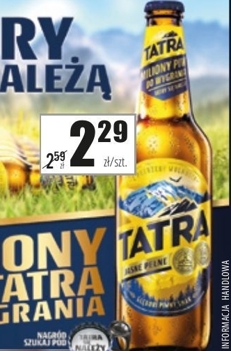 Społem Szczecin Tatra piwo jasne pełne 500 ml oferta