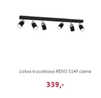 Agata Meble Listwa 6-punktowa Reno 5149 czarna oferta