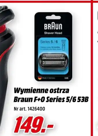 Media Markt Wymienne ostrza Braun F+0 Series 5/6 53B oferta