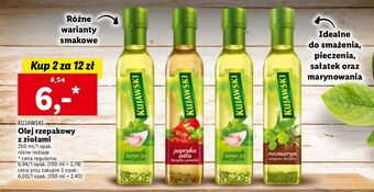 Lidl Olej czosnek bazylia kujawski ze smakiem oferta