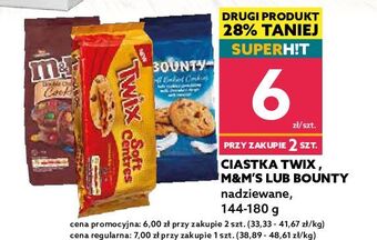 Dealz Ciastka z kawałkami czekolady i karmelowym nadzieniem twix soft centres oferta